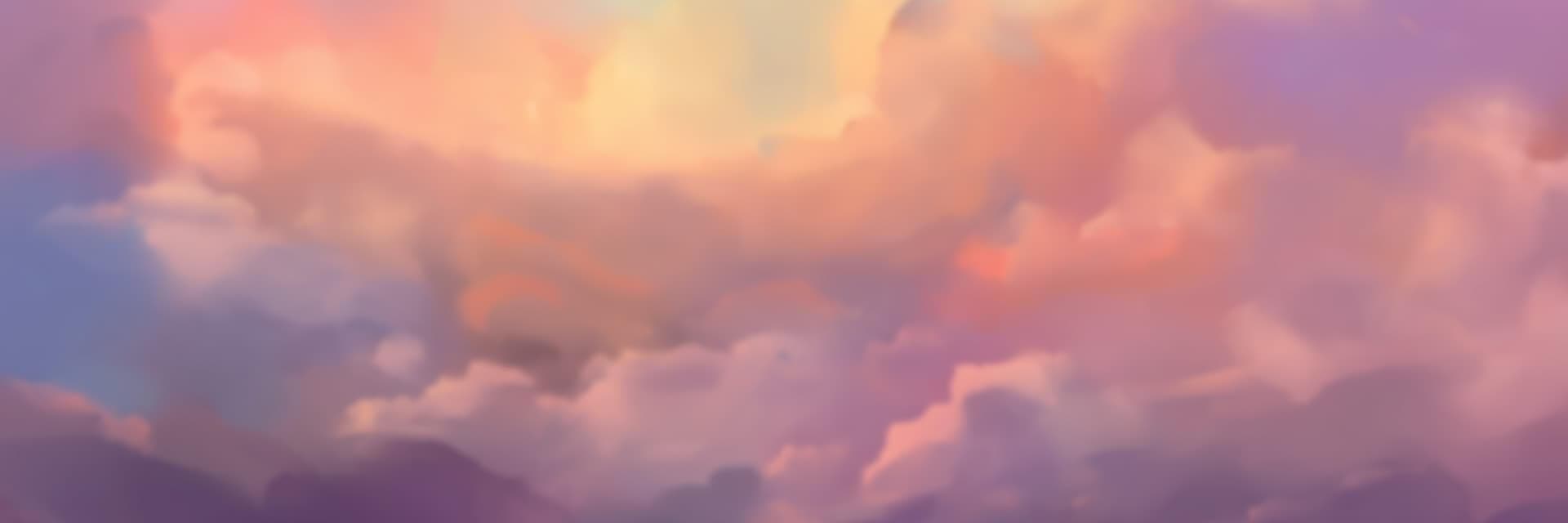 A cloudy evening sky