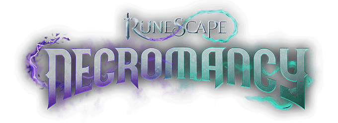 A logo with the text 'Runescape Necromancy'